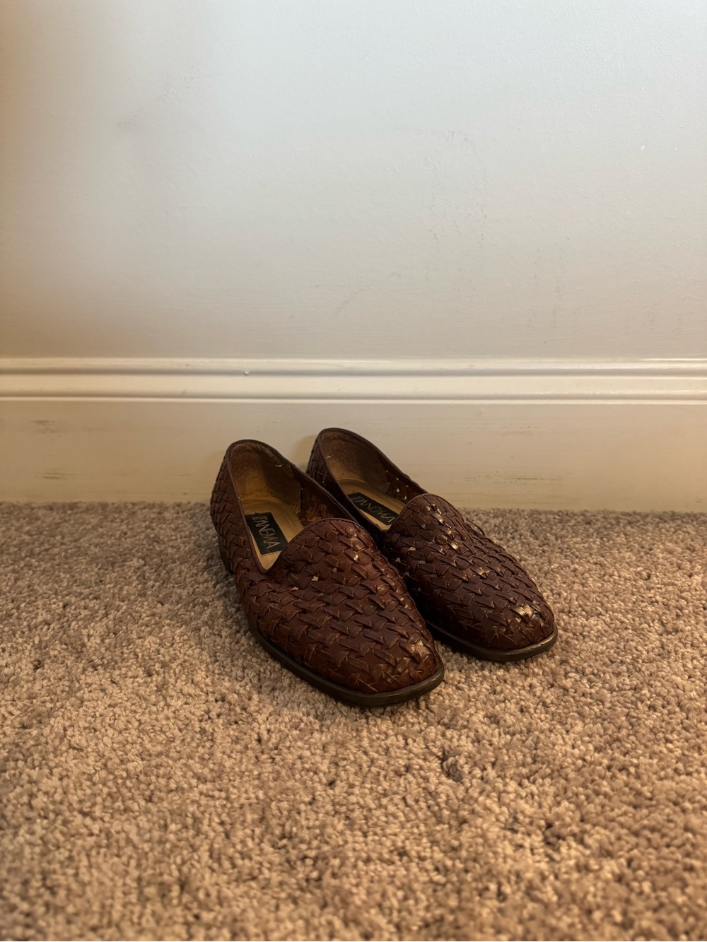 Vintage Ipanema Brazil Women's Brown Woven Leather Loafer